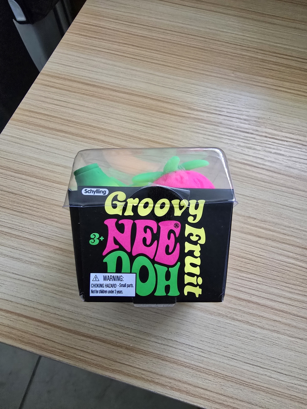 Groovy NeeDoh Fruit Stress Ball Set - Neon Pink & Neon Green